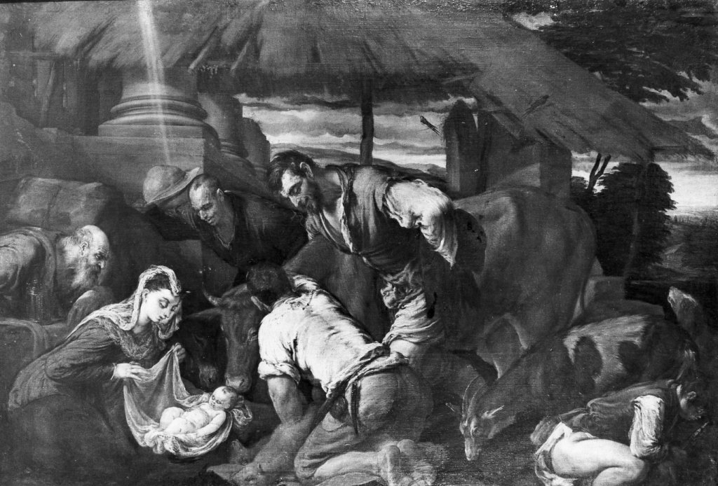 adorazione dei pastori (dipinto) by Da Ponte Jacopo detto Jacopo Bassano (sec. X